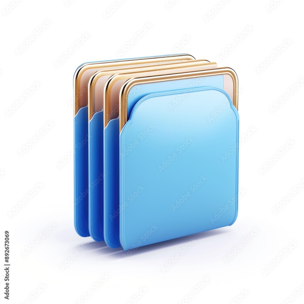 The logo of the file folder. Data storage. AI generative. The logo of the file folder. Data storage. AI generative.
