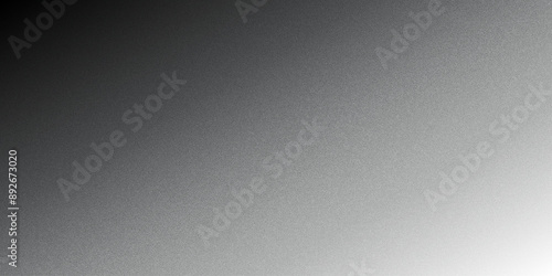 Grey gradient background, abstract black and white grain gradation texture, vector noise texture abstract background