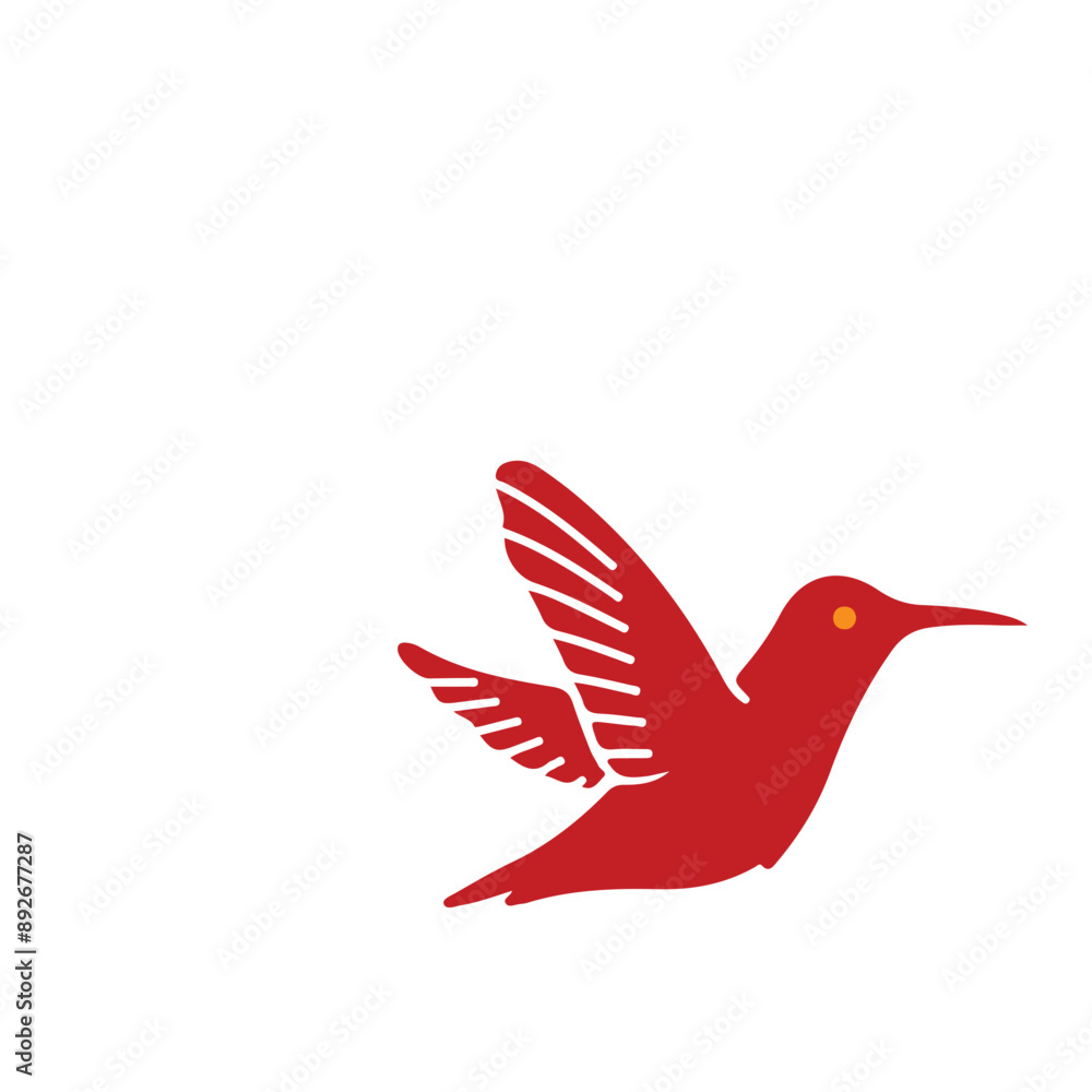 Fototapeta premium bird vector, logo, vector illustration, abstract, art, 3d rendering, silhouette