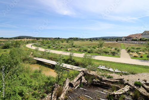 Les jardins de la saline royale, ville de Arc et Senans, département du Doubs, France photo