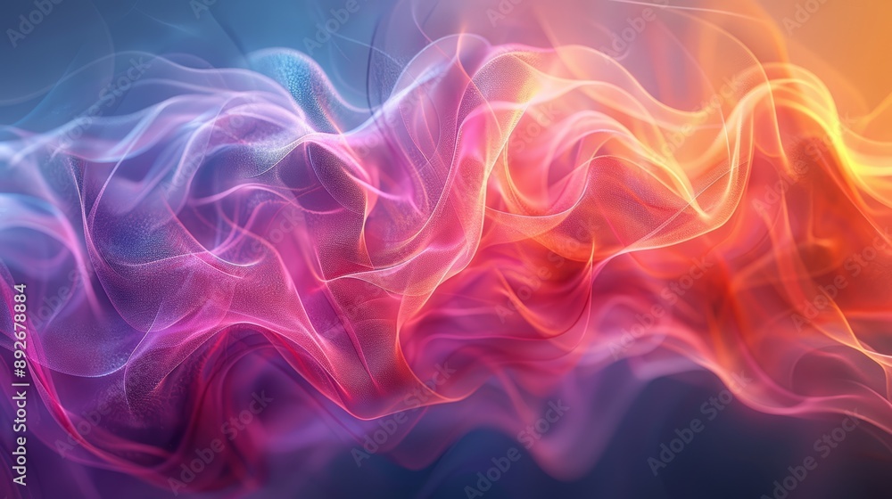 Abstract colorful smoke background with flowing lines and vibrant hues. Abstract colorful smoke background with flowing lines and vibrant hues.