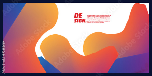 yellow and blue abstract background with cool space area suitable for social media