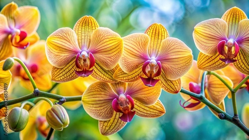 Branch, Close-up orchid flower, branch in cachepot, for advertising, calendar photo