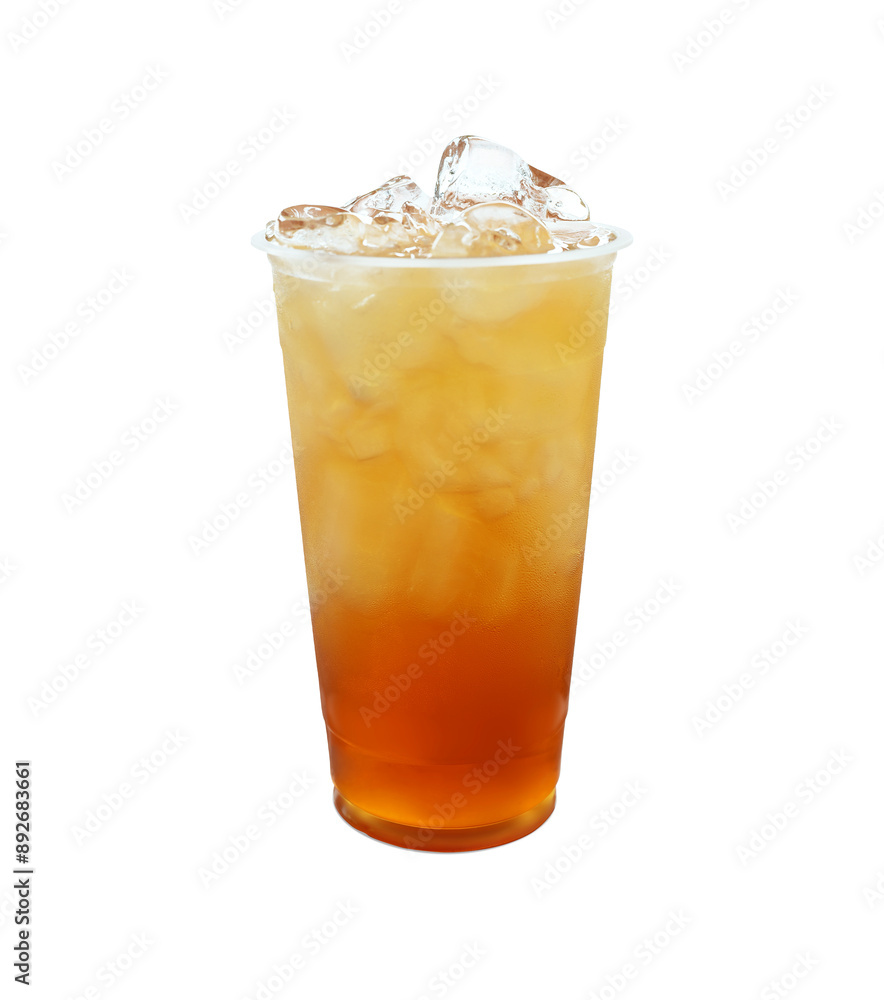A cup of ice Tea on white A cup of ice Tea on white
