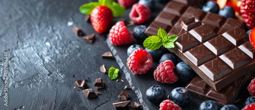 Healthy Desserts Choose fruitbased or dark chocolate treats, satisfying sweet tooth healthily, concept photo