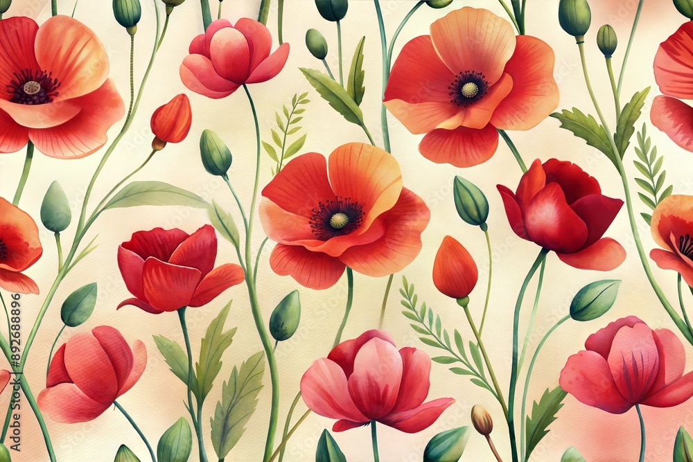 Radiant red poppies Radiant red poppies