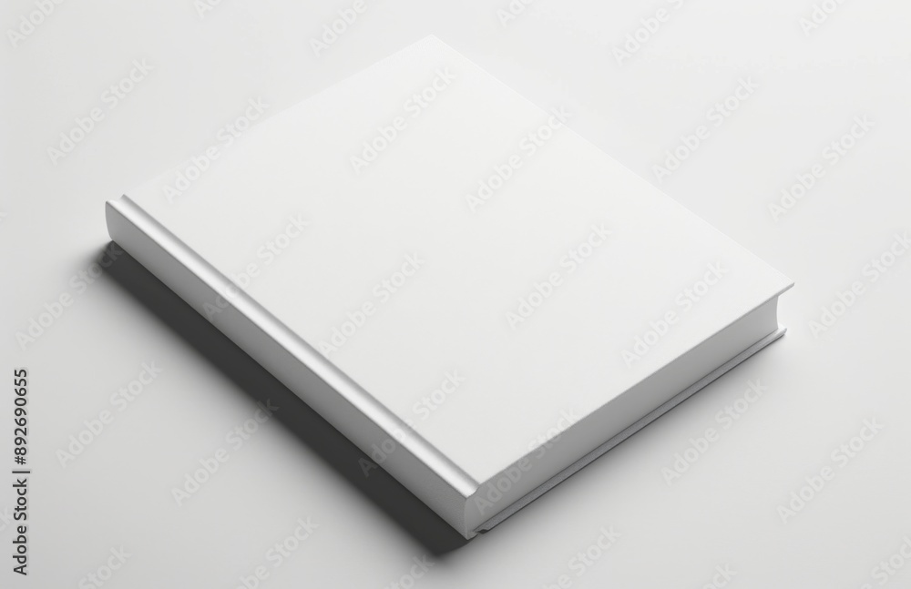White Book Mockup on Gray Background with Blank Magazine Cover Template for Design Presentation of New Journal or Magazine Layout White Book Mockup on Gray Background with Blank Magazine Cover Template for Design Presentation of New Journal or Magazine Layout
