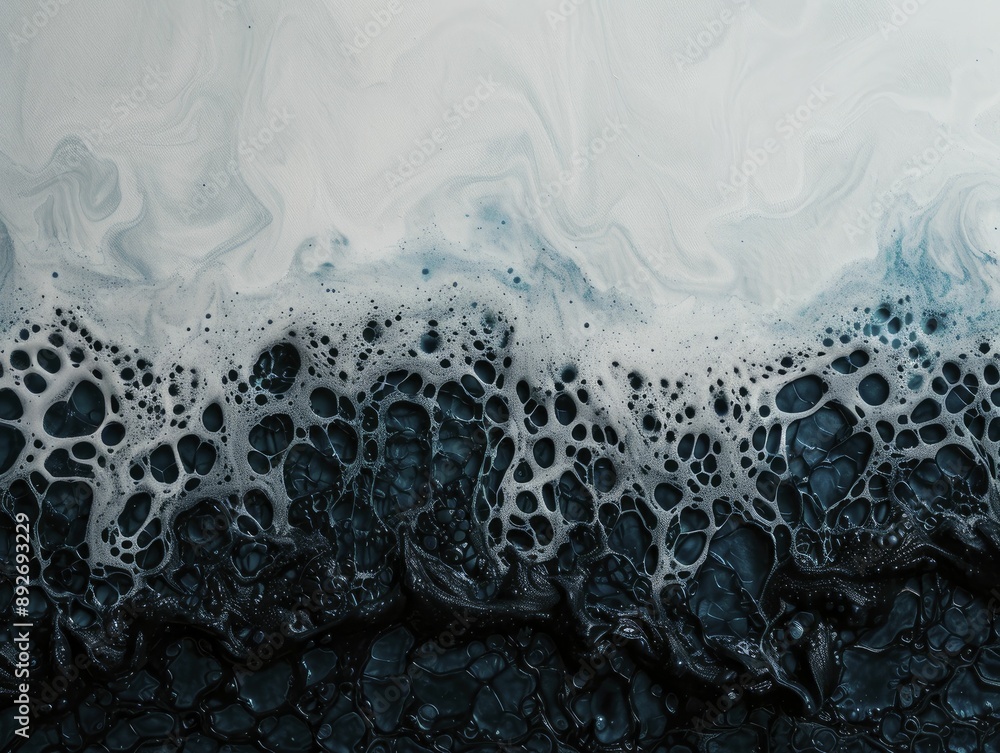 Naklejka premium Teal blue hues in art showcase the soothing and vibrant shades of teal blue that artists skillfully incorporate into their creative works.