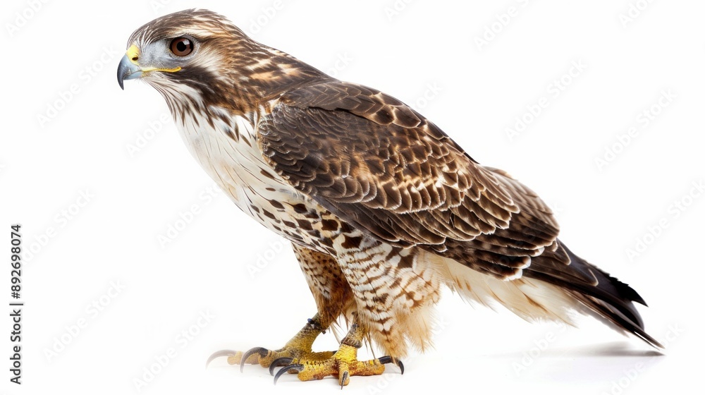 falcon isolated on a white background falcon isolated on a white background