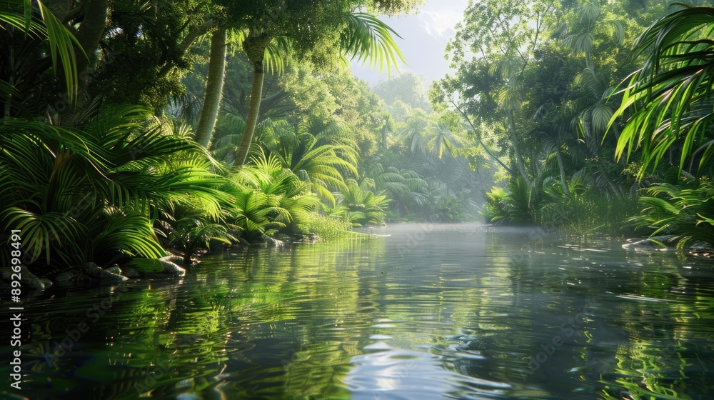 Water Plant Sky Tree Lake Arecales Biome Landscape Grass Spring Forest Wetland Jungle Wildlife Water Plant Sky Tree Lake Arecales Biome Landscape Grass Spring Forest Wetland Jungle Wildlife