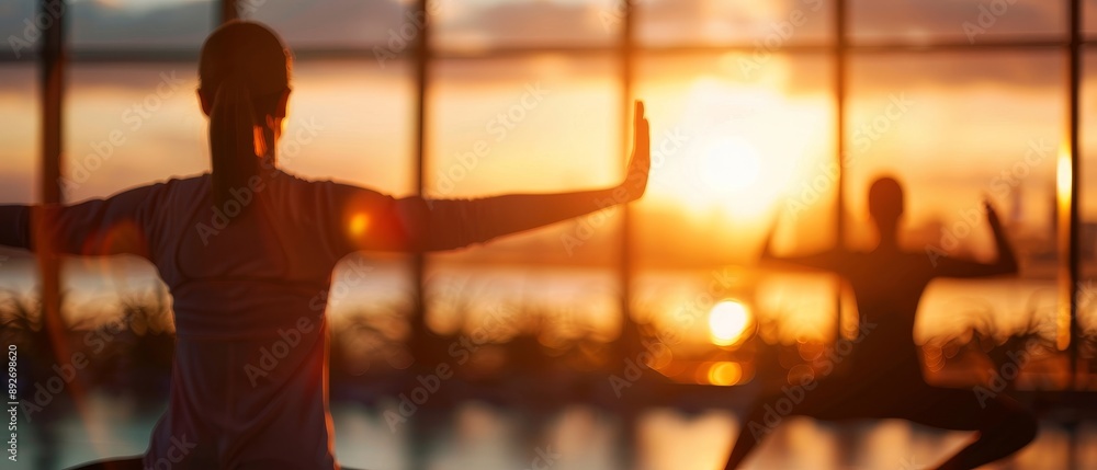 MindBody Classes Integrating physical exercise with mental relaxation, balanced health, concept