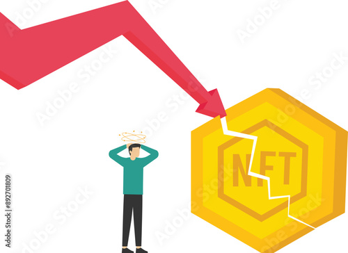 Crisis and Global economic NFT token problem, Bankruptcy unpaid loan debt, investment failure.

