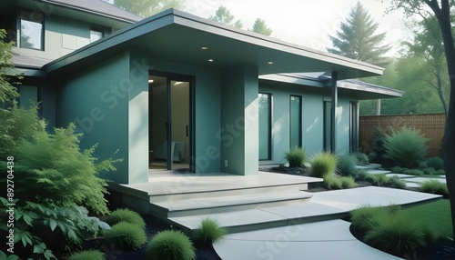 Photo interior modern design room 3d illustration