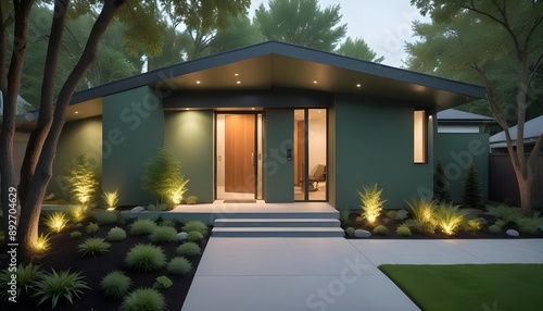 Photo interior modern design room 3d illustration