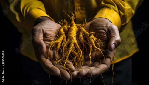 Simple Turmeric Roots