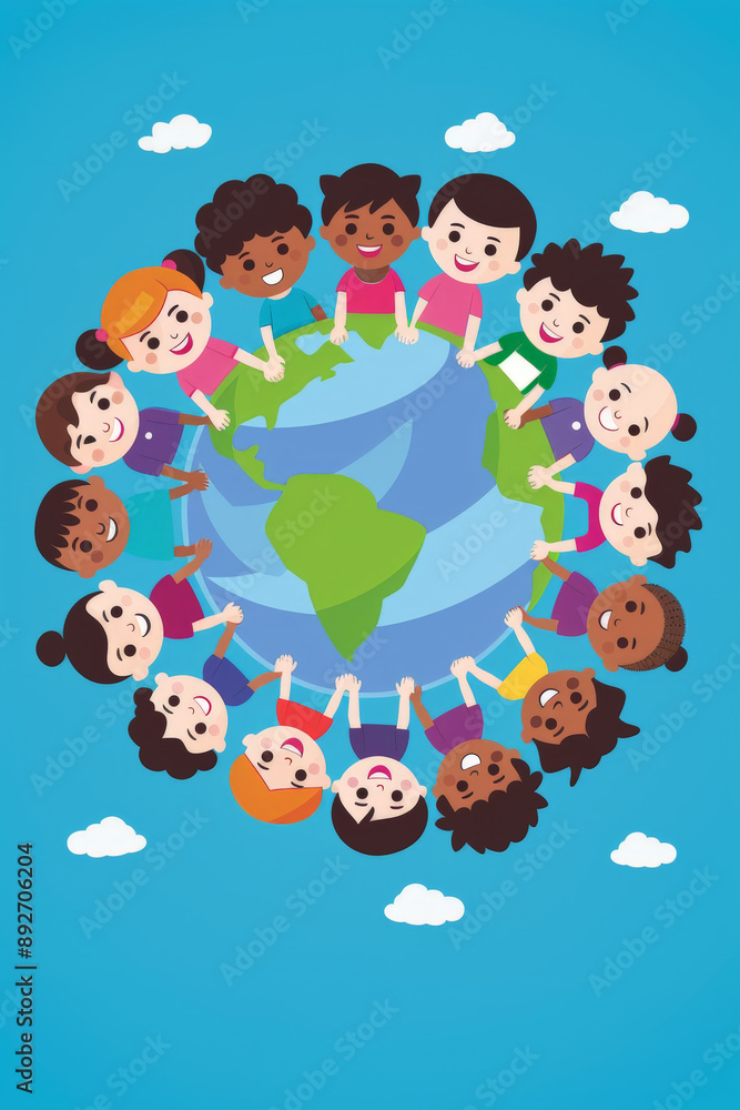 Diverse Kids Around the World for Population Day Diverse Kids Around the World for Population Day