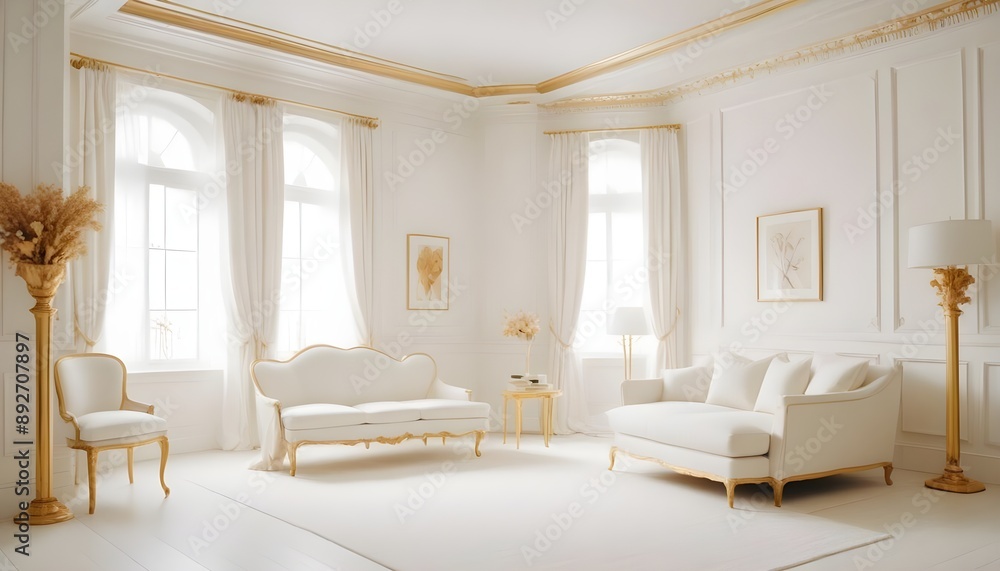 Photo interior modern design room 3d illustration Photo interior modern design room 3d illustration