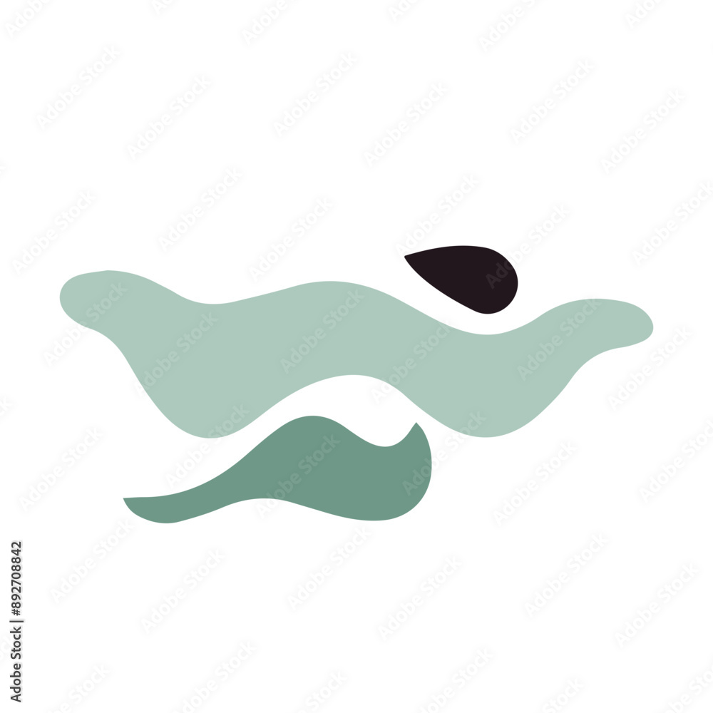Abstract organic Shapes elements background Abstract organic Shapes elements background