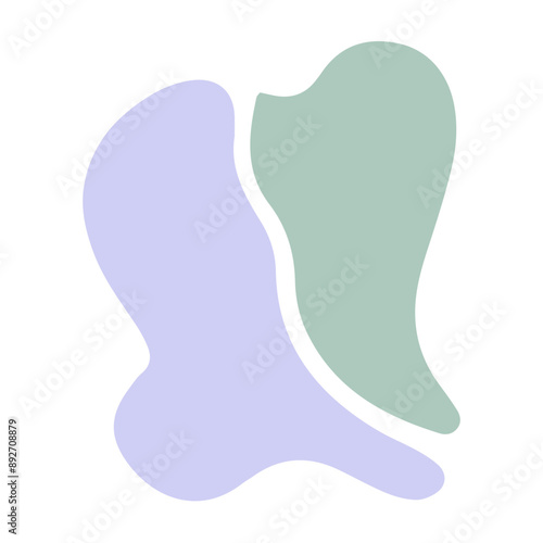 Abstract organic Shapes elements background