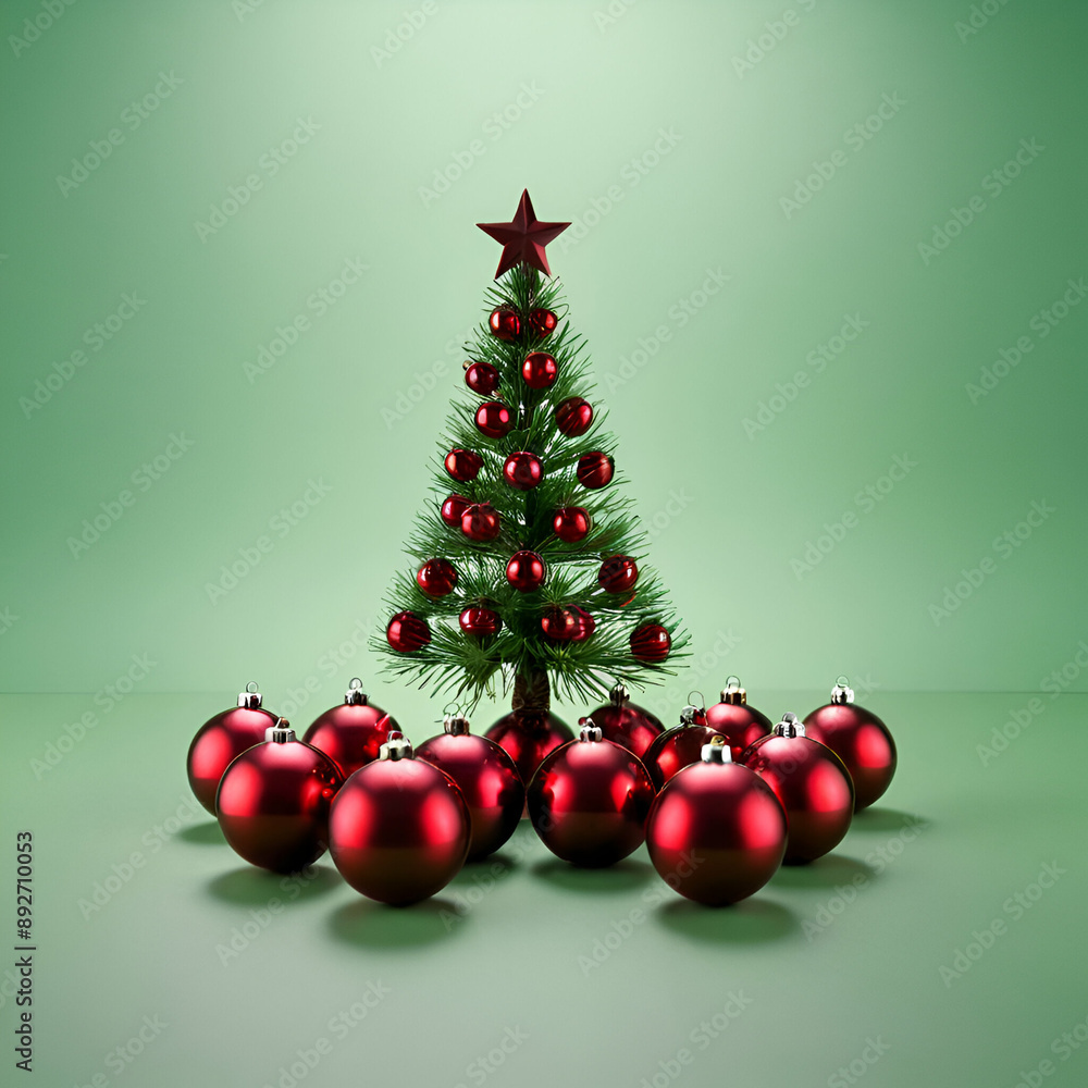 A tiny Christmas tree A tiny Christmas tree