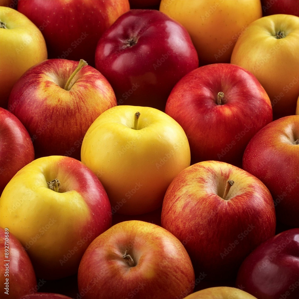 red and yellow apples fruit food, AI generated red and yellow apples fruit food, AI generated