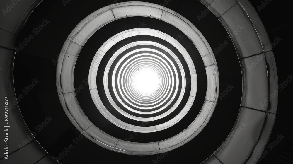 Visually striking spiral tunnel Visually striking spiral tunnel