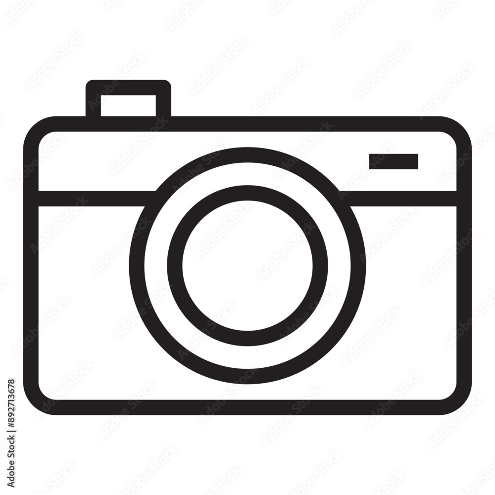 Camera line icon. Camera line icon.