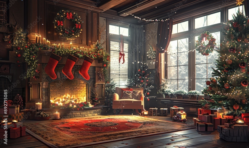 Cozy Christmas Living Room Cozy Christmas Living Room