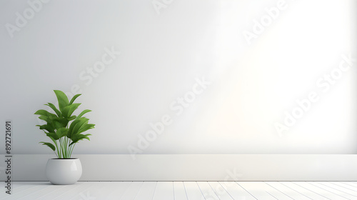 Wallpaper Mural Potted Plant in Bright Room Torontodigital.ca