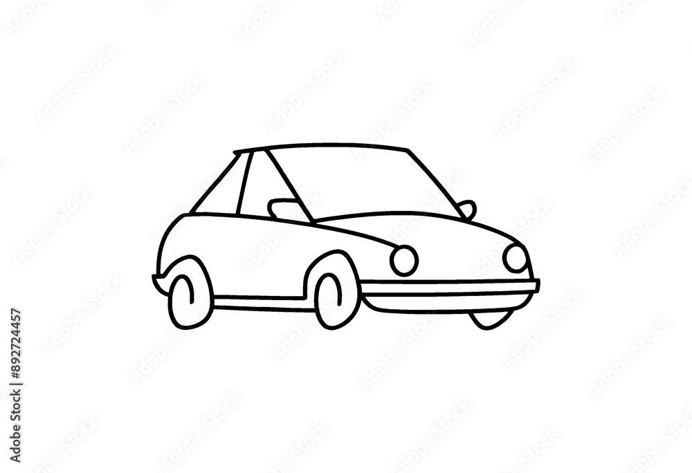 Fototapeta premium car isolated on white