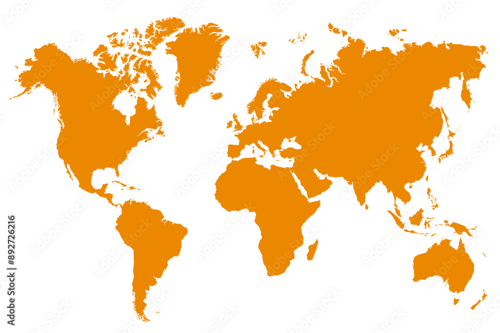 Obraz premium Map world, worldwide globe, Earth map global