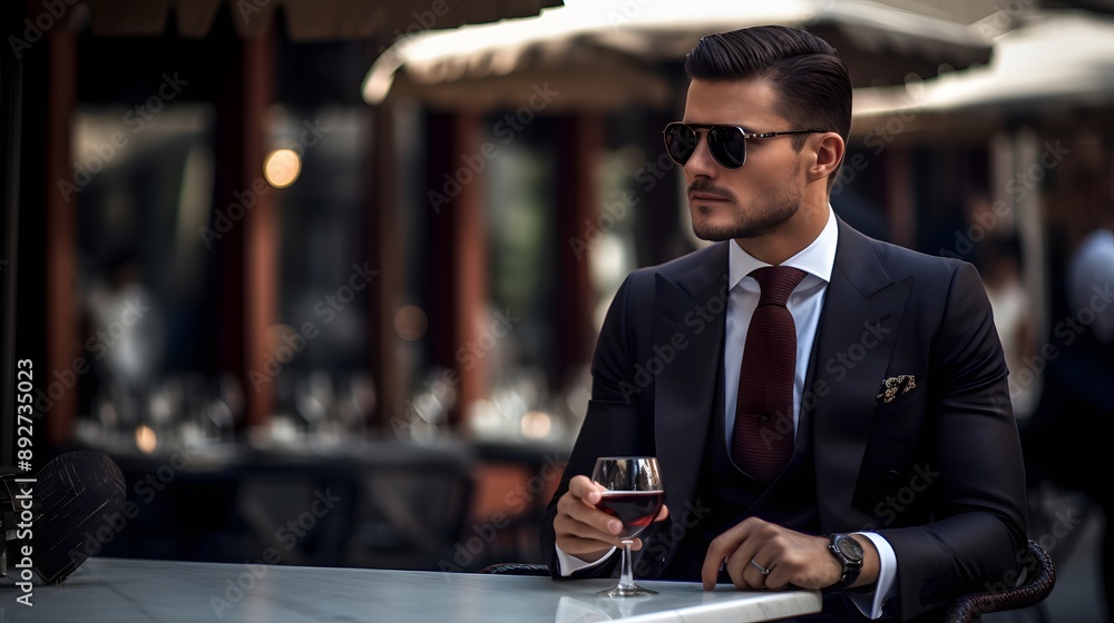 Businessman Texting in Urban Environment Businessman Texting in Urban Environment