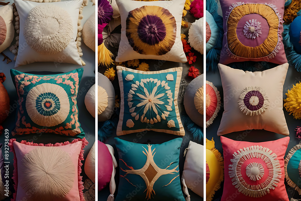 Eco-Printed Cushion Covers: Eco-Printed Cushion Covers: