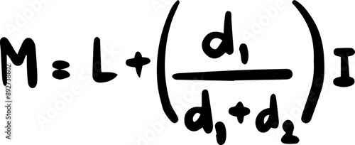 Statistics Mathematics Formulas Handwritten