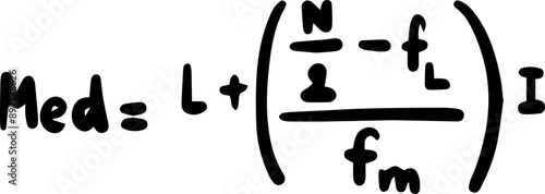 Statistics Mathematics Formulas Handwritten
