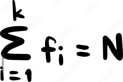 Statistics Mathematics Formulas Handwritten