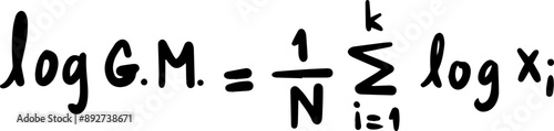 Statistics Mathematics Formulas Handwritten