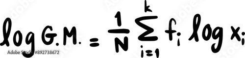 Statistics Mathematics Formulas Handwritten