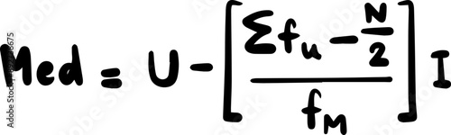 Statistics Mathematics Formulas Handwritten