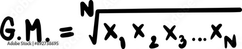 Statistics Mathematics Formulas Handwritten