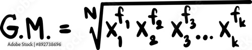 Statistics Mathematics Formulas Handwritten
