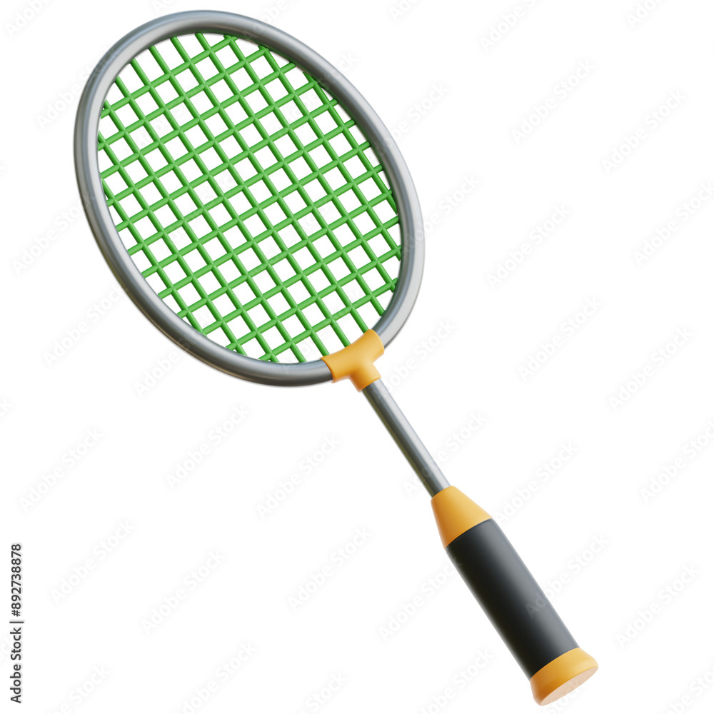 Badminton Racket 3d Illustration Badminton Racket 3d Illustration