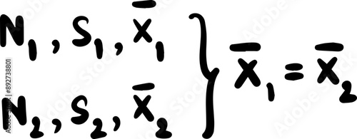 Statistics Mathematics Formulas Handwritten