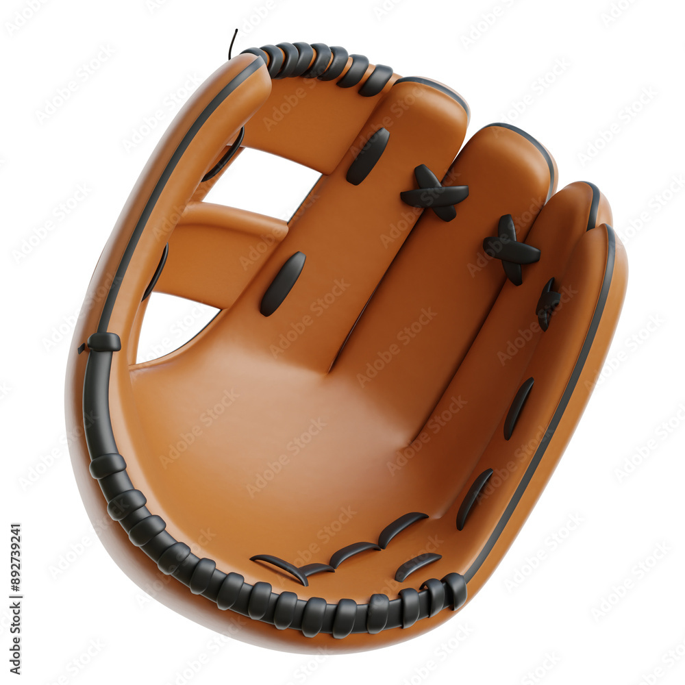 Fotografie Baseball Gloves 3d Illustration