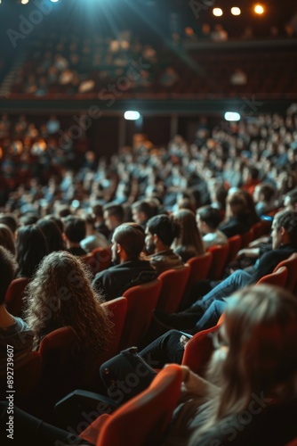 Theater audience seated