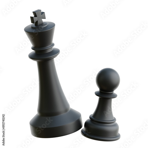 Obraz na płótnie Chess Pieces 3d Illustration