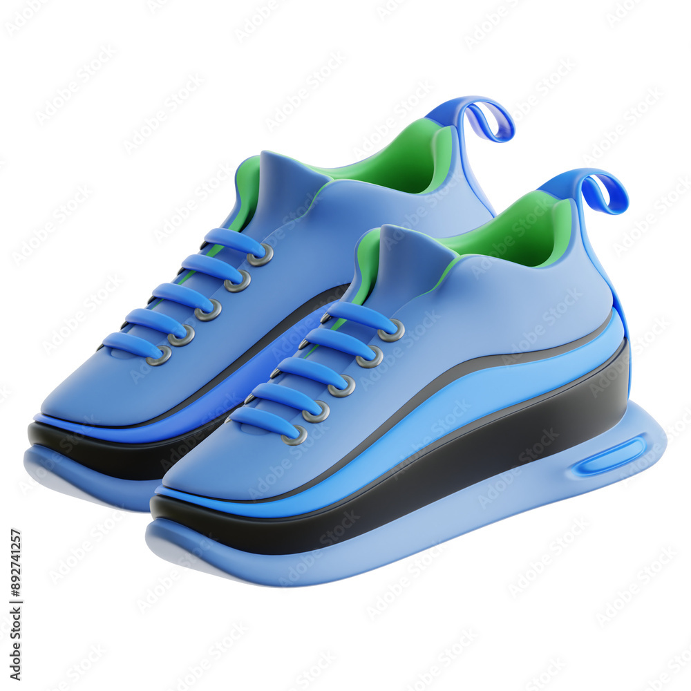 Running Shoes 3d Illustration Running Shoes 3d Illustration