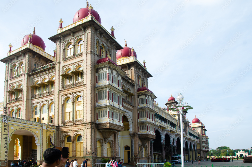 Naklejka premium Majestic view of the Mysore Palace