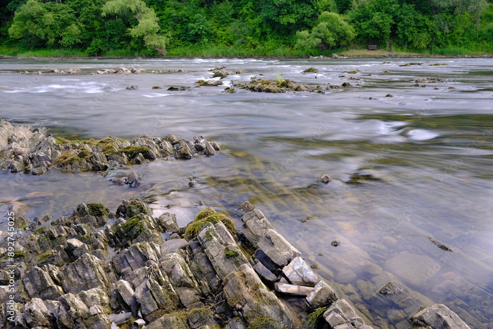 Stony river current stream boulders Stony river current stream boulders