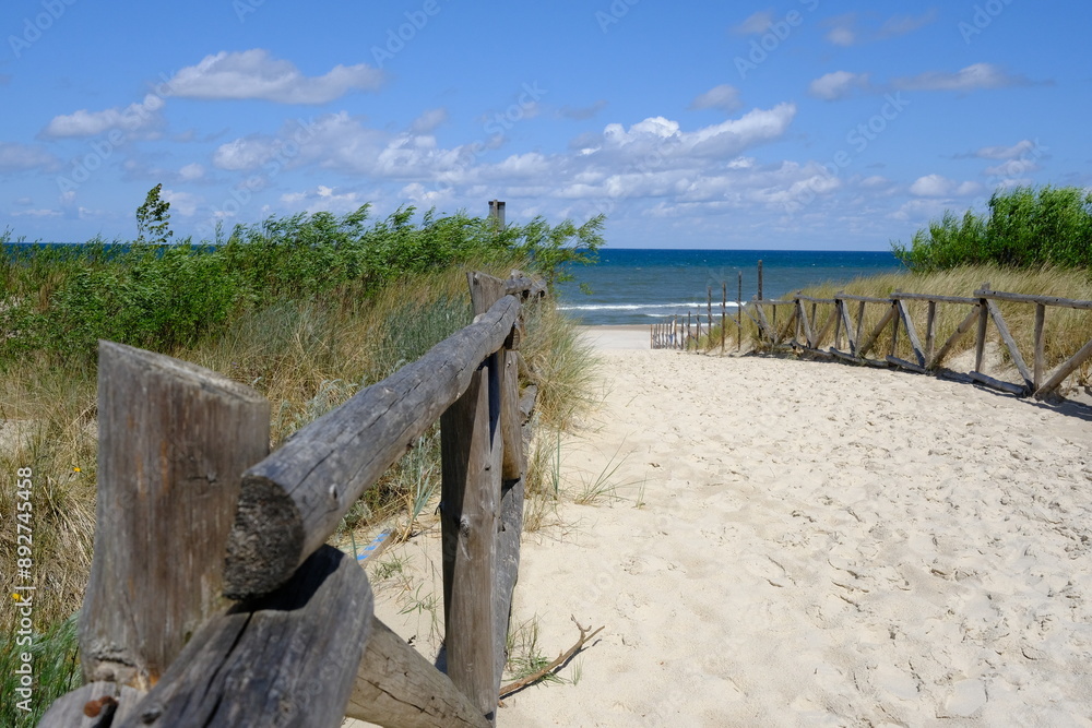 seaside sandy road sea beach horizon seaside sandy road sea beach horizon
